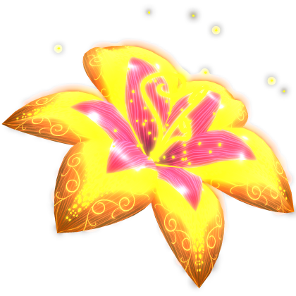 Glowing Princess Lily Flower (emissive)