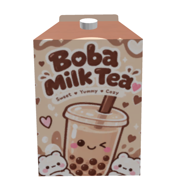 [ 3.0 VER. ] Brown Boba Milk Tea Backpack