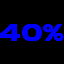 40%