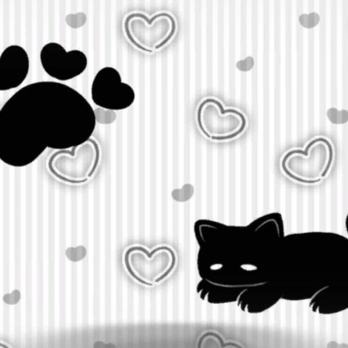Sleeping Black Cat Emo Background