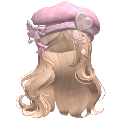 ♡ Christmas Swirls w/ Beret (Blonde)