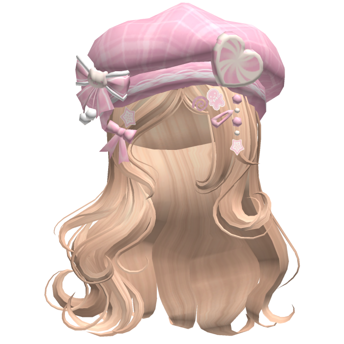 ♡ Christmas Swirls w/ Beret (Blonde)
