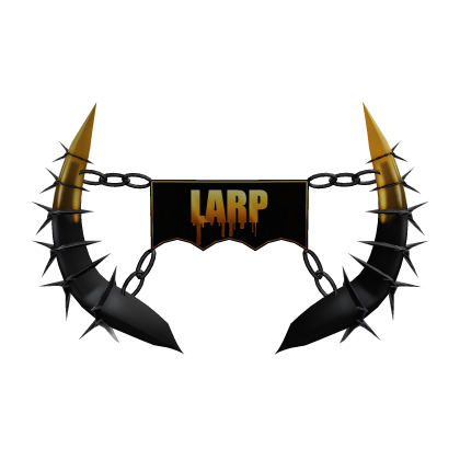 Larping Horns of Desperation Spikes Black Gold