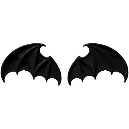 Halloween Black Bat Wings Roblox item render