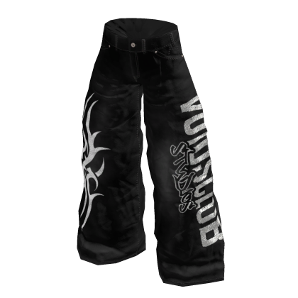 Y2K Pants Baggy Jeans Black Voidsclub