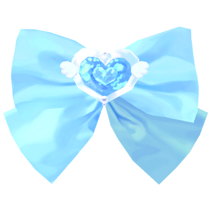 glowing magical girl harajuku blue bow brooch Roblox item