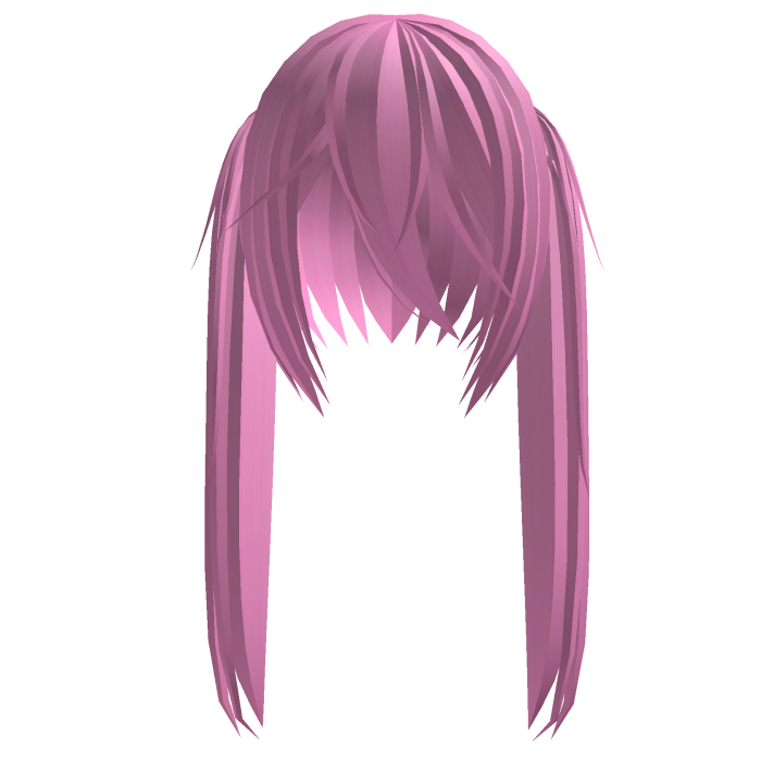 Cute Kawaii Long Moe Pigtails in Dark Pink