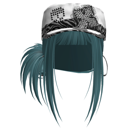 Gyaru Hair w/ Cap & Earrings