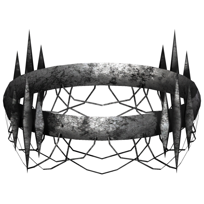 Silver Gothic Horror Halo Crown