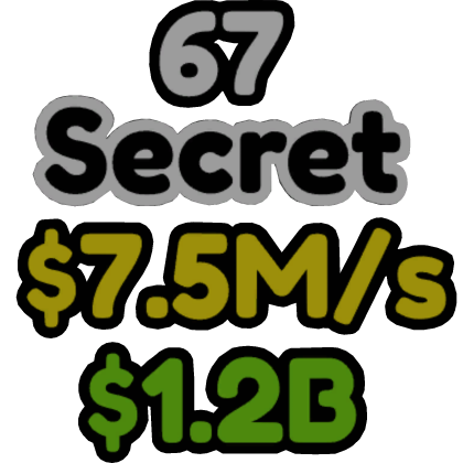 67 Nametag [ Steal a Brainrot ]