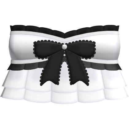 ˖ ‿♡ cutesy black bow top