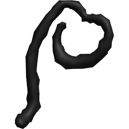 School kawaii kitty heart shaped black tail