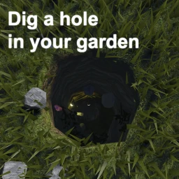 Dig a hole in your garden icon