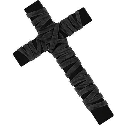 Black Bandaged Cross
