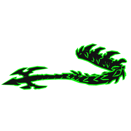 Cartoony Green Void Dragon Tail