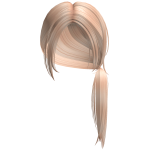 Messy Low Ponytail in Blonde