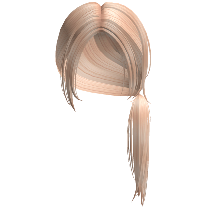 Messy Low Ponytail in Blonde