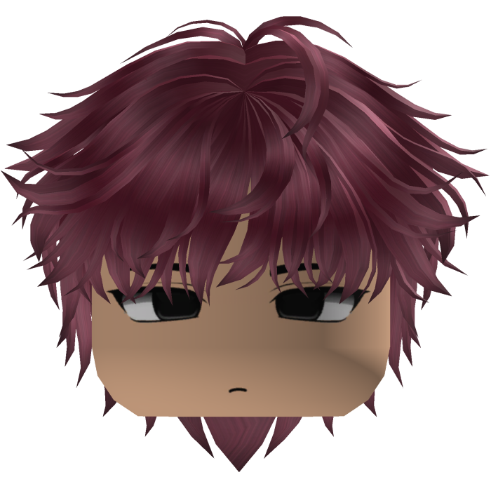 Cute Y2K emo red hair