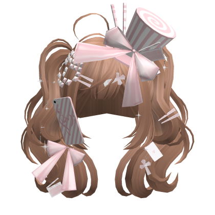 Wavy Anime Magician Pigtails (Strawberry Blonde) Roblox item