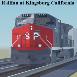 Railfan at Kingsburg California icon