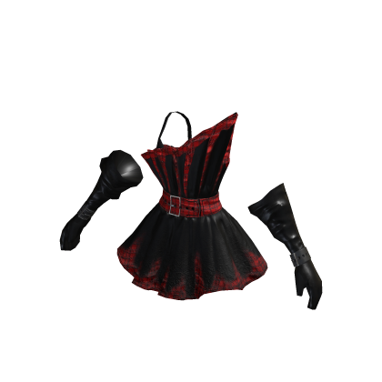 Drama Tartan Belted Dress - aespa