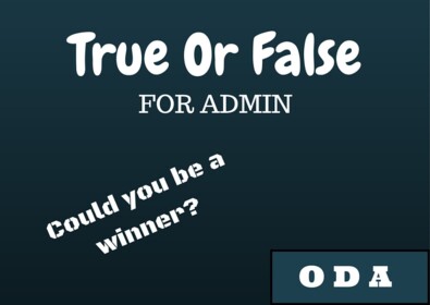 True Or False For Admin