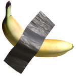 Banana duct taped to your face