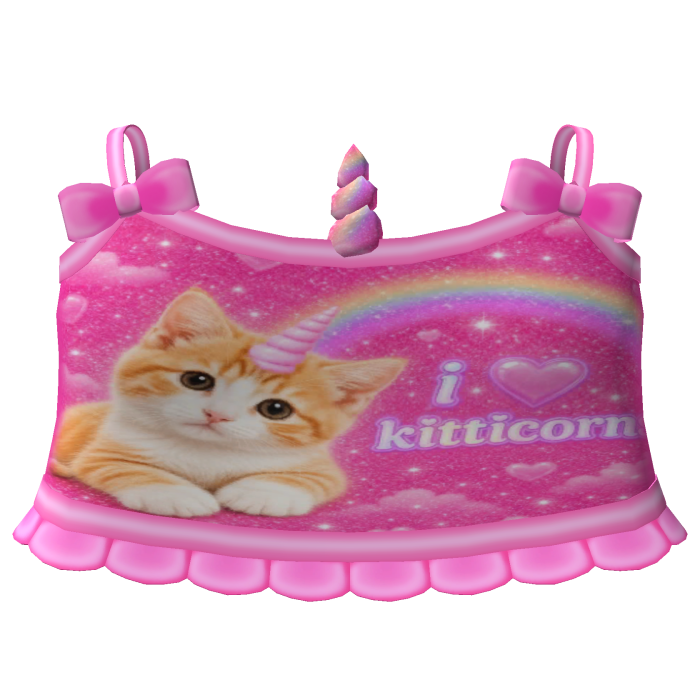 ♡ hot pink rainbow kitty unicorn tweencore  🌈