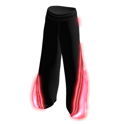 Black Oversized Sweatpants/Red Glow[2AM]