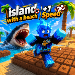 +1 Speed Keyboard island with a beach | Chocolate