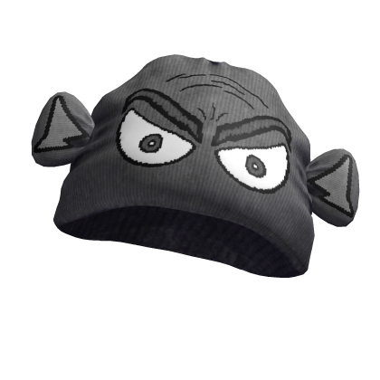 Y2K Angry Monkey Beanie [Grey] - Roblox