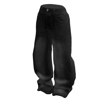 Grunge Baggy Jeans Black thumbnail
