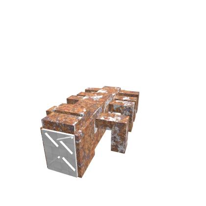 rusted dinosaur