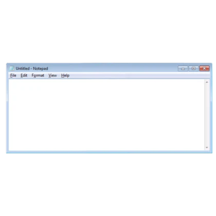 windows notepad