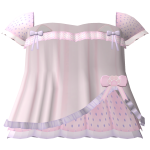 ꒰ ୨୧ ꒱  vanilla berry polka paw dress