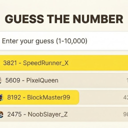 🎯 Guess The Number
