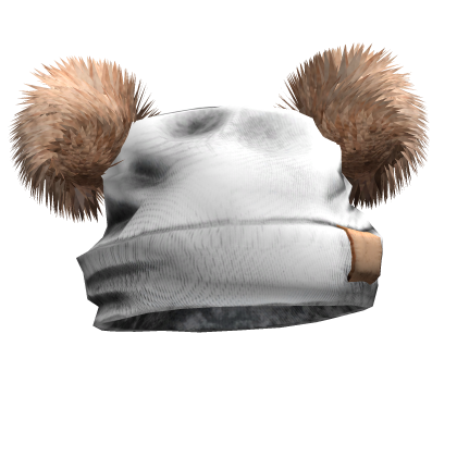 Y2K Double Fur Pom Beanie (White)