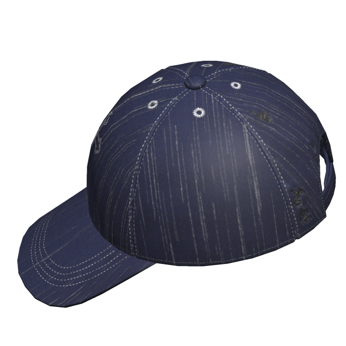 Y2k Streetwear Backwards Cross Cap Navy