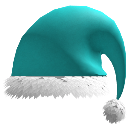 Cyan Santa Hat
