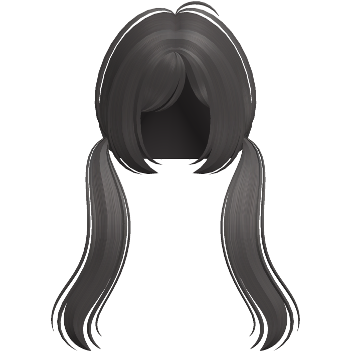 ♡︎ : low cute pigtails in ash brown ♡