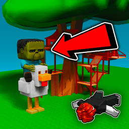 🧟🐔 Survive Chicken Jockey The Killer!