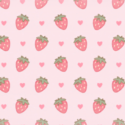 Cottagecore Background Pink Cute Kawaii Strawberry