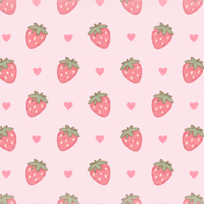 Cottagecore Background Pink Cute Kawaii Strawberry