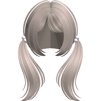  ♡ adorable cute girly moe pigtails (ash brown) Roblox item