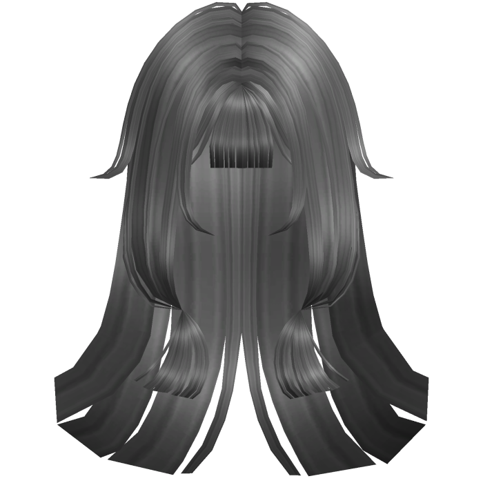 Soft Anime Straight Hime Hair (Gray)