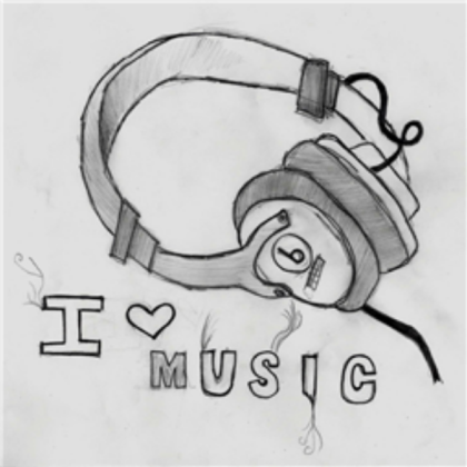 I <3 music Roblox decal