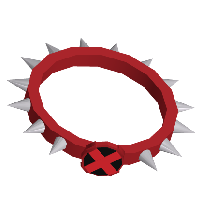 1x1x1x1 Kitty Cat Red Spiked Collar [FORSAKEN] Roblox item