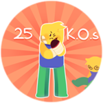25 KOs!