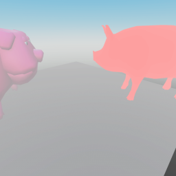 Pig Looking At Pig