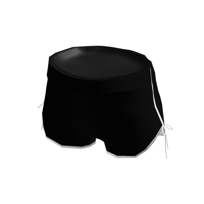 Short Shorts with Ribbons - Black and White thumbnail